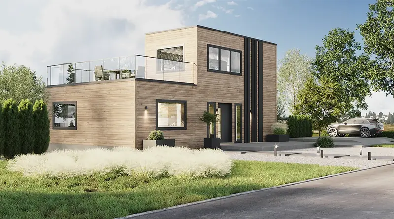 Suterränghus Bona 180, exteriör, bild 3
