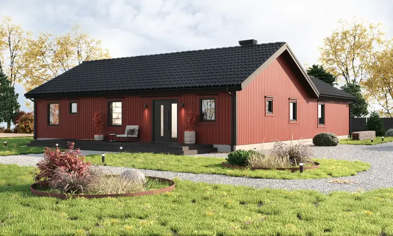 Enplanshus Laxå 150, exteriör, bild 3