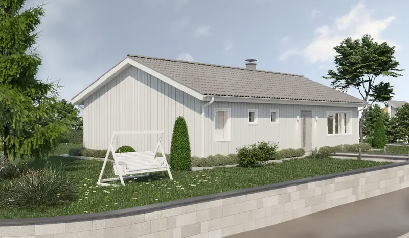 Enplanshus Lin 95, exteriör, bild 2