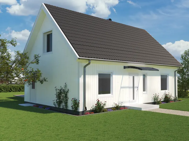 1½-planshus Mora 124, exteriör, bild 4